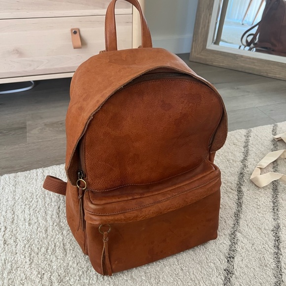 Madewell Bags Madewell Real Leather Backpack Poshmark